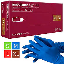 Рукавички Ambulance pf латексні підвищеної міцності (25 пар уп)