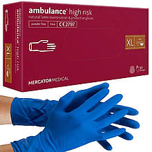 Рукавички AMBULANCE PF латексні підвищеної міцності (25 пар уп) XL (9-10)