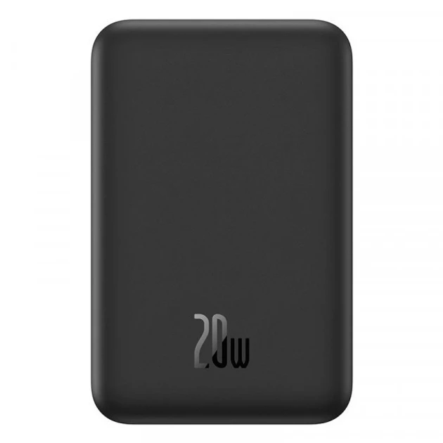 УМБ Павербанк з MagSafe 5000mAh 20W Baseus MagPro Magnetic з бездротовою зарядкою Qi 15W 2in1 Чорний