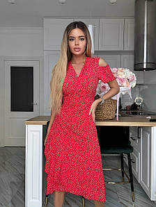 Сукня літня у горошок новинка 2024