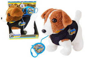 М'яка інтерактивна іграшка "Кращий друг" PL82302. Собачка в жилетці, на повідку, гавкає, ходить, виляє хвостом, коробка 22*13*28.5