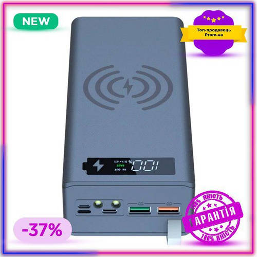 Футляр для аккумуляторов Power Bank 16x 18650 Беспроводная зарядка 5А ...