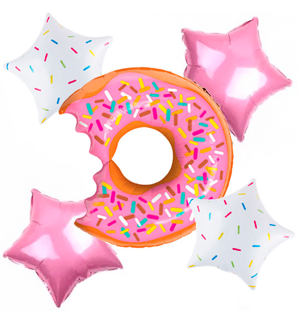 Набір повітряних кульок "Пончик", 5 шт