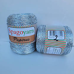 Spagoyarn Papirus (рафія) срібло