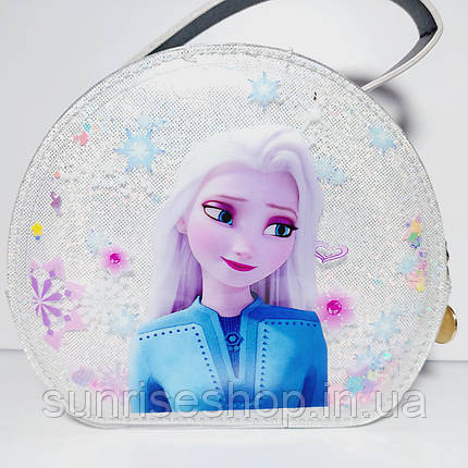 Дитяча лакова сумочка з плаваючіми блискавками для дівчинки довга регульована ручка 1328, фото 1