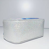 Дитяча лакова сумочка з плаваючіми блискавками для дівчинки довга регульована ручка 1328, фото 4