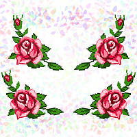 Водорозчинний флізелін Confetti "Троянди"