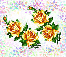 Водорозчинний флізелін Confetti "Жовті Троянди"