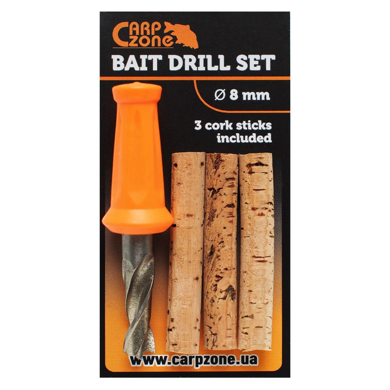 Набiр Коркових паличок зi Свердлом BAIT DRILL SET Ø8mm