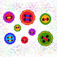 Водорозчинний флізелін міні К-101 Confetti