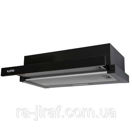 ВИТЯЖКА VENTOLUX GARDA 60 BK (500) LED Телескопічна на кухню. Витяжка кухонна в Україні. *ЗНИЖКА В ОПИСІ., фото 1
