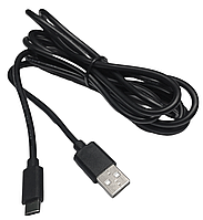 Кабель геймпада USB 2.0 AM to USB Type-C QC 1.5A 2м шнур швидкої зарядки живлення синхронізації чорний