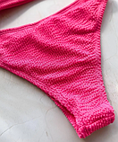 Жіночий роздільний купальник на одне плече рожевий, красивий купальник літній M, фото 6