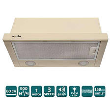 ВИТЯЖКА VENTOLUX GARDA 60 IVG (900) LED Телескопічна на кухню. Витяжка кухонна в Україні. *ЗНИЖКА В ОПИСІ., фото 4
