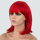 Перука каре BOB колір N3 світло-червоний, для сцени, танців, вечірок і розваг. Термоволосся, фото 3