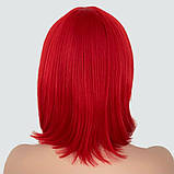 Перука каре BOB колір N3 світло-червоний, для сцени, танців, вечірок і розваг. Термоволосся, фото 5