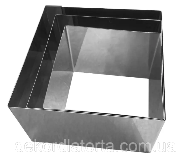 Форма кондитерська Квадрат суцільний 24*24 см висота 10 см