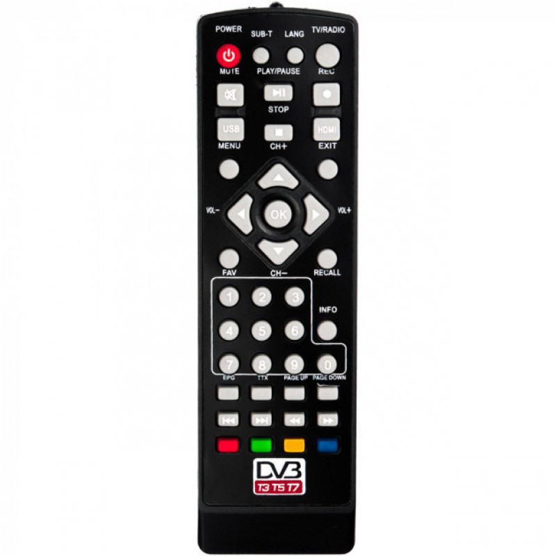 Пульт для китайських Т2 тюнерів BEKO T3. T5. T7. T777