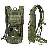 Тактичний гідратор-рюкзак Solve MOLLE 3 л питна система KT6004801 Олива solve, фото 4