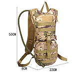 Тактичний гідратор-рюкзак Solve MOLLE 3 л питна система KT6004801 Олива solve, фото 5