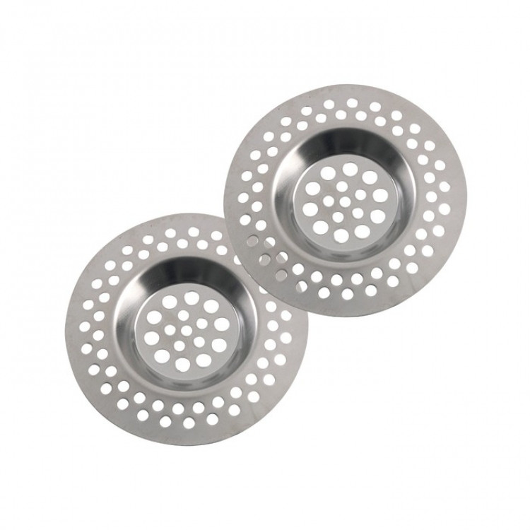 Заглушка фільтр металлический для раковини, ванни 2шт, фото 1