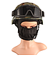 Тактичні окуляри захисна маска Solve із кріпленнями на каску із 3 змінними лінзами Чорна peremogaua, фото 2