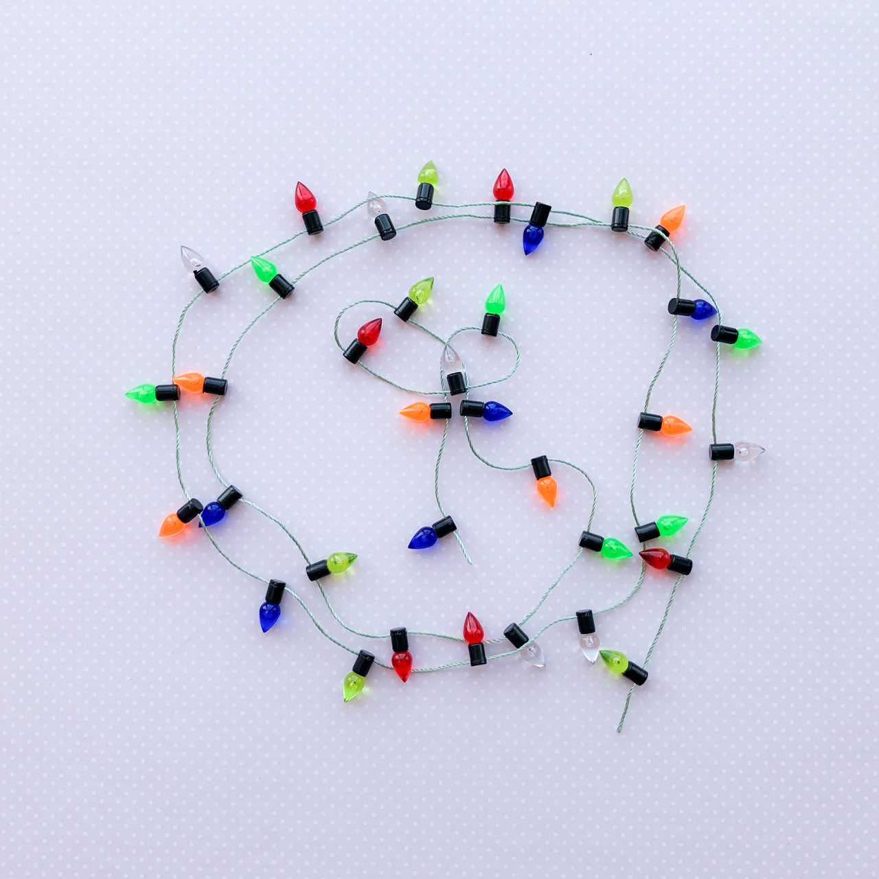 Мініатюра різдвяна гірлянда зелена напівпрозора метр, фото 1