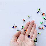 Мініатюра різдвяна гірлянда зелена напівпрозора метр, фото 2