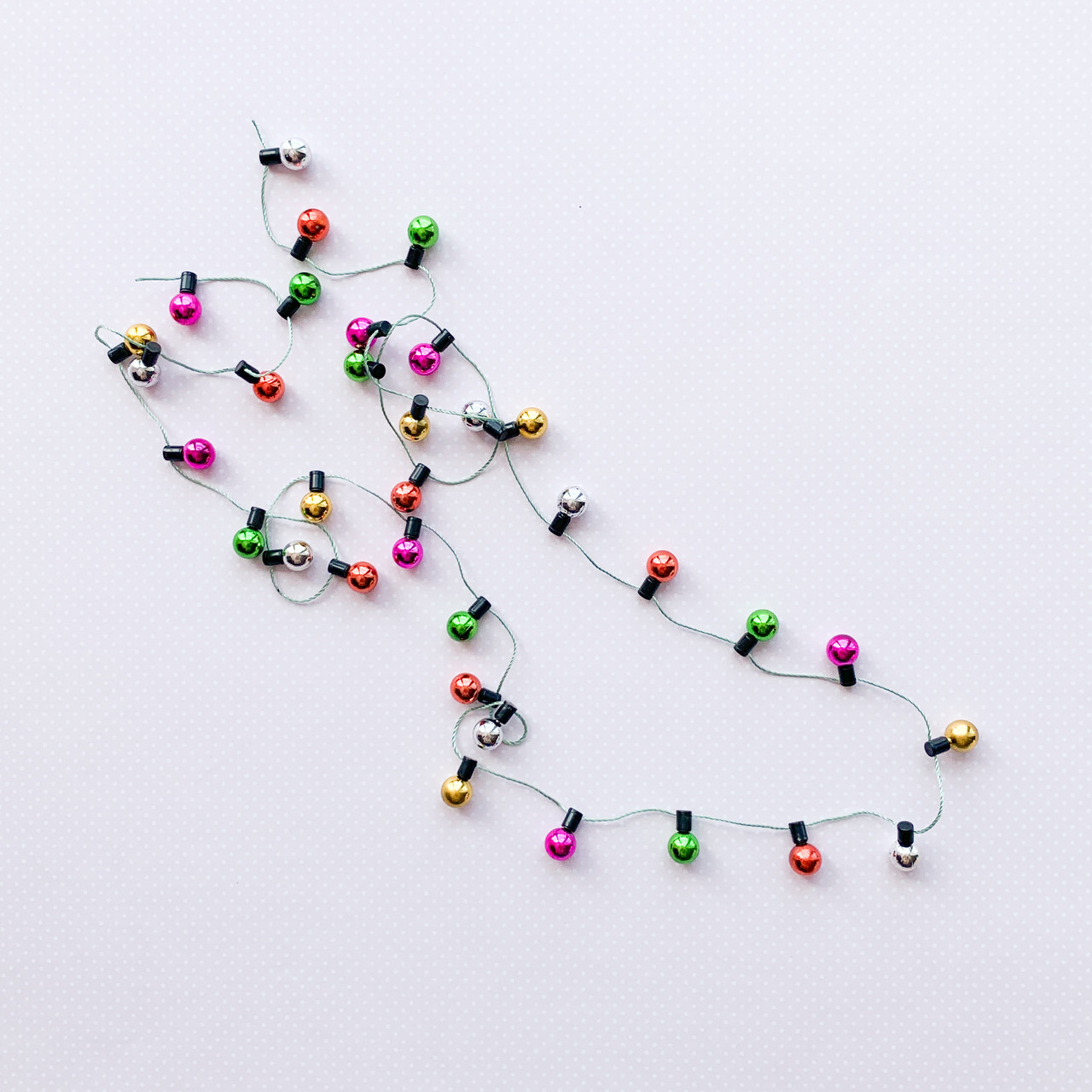 Мініатюра різдвяна гірлянда зелена кругла метр, фото 1