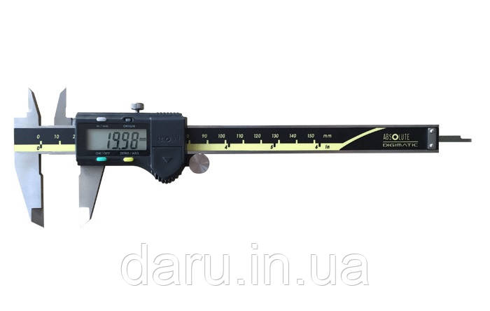 Штангенциркуль електронний KM-DSM-150 з бігунком, 0-150/0,01; ±0.02 мм. Сертифікат від виробника, фото 1