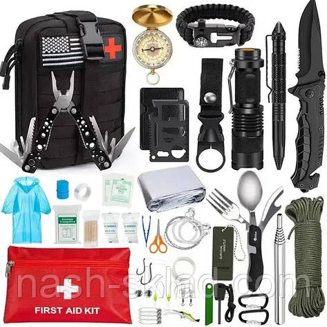 Туристичний набір інструментів для виживання (28 Інструментів), фото 2