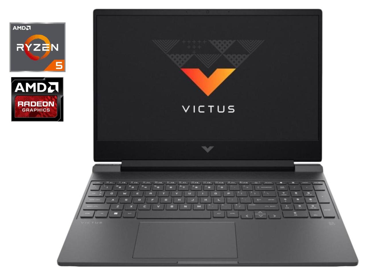Ігровий ноутбук HP Victus 15-fb0015nr/ 15.6" 1920x1080/ Ryzen 5 5600H/ 8GB RAM/ 512GB SSD/ Radeon RX 6500M 4GB