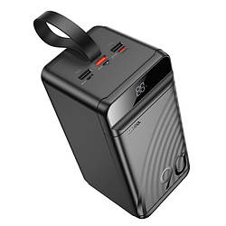 УМБ портативне зарядне Power Bank HOCO J123D 90000 mAh 3USB, Type-C, Lightning, QC, чорне