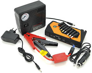 Car jump starter 20000 mAh Power Bank зарядно-пусковий пристрій для машини 4хUSB+Фонарик + КОМПРЕСОР