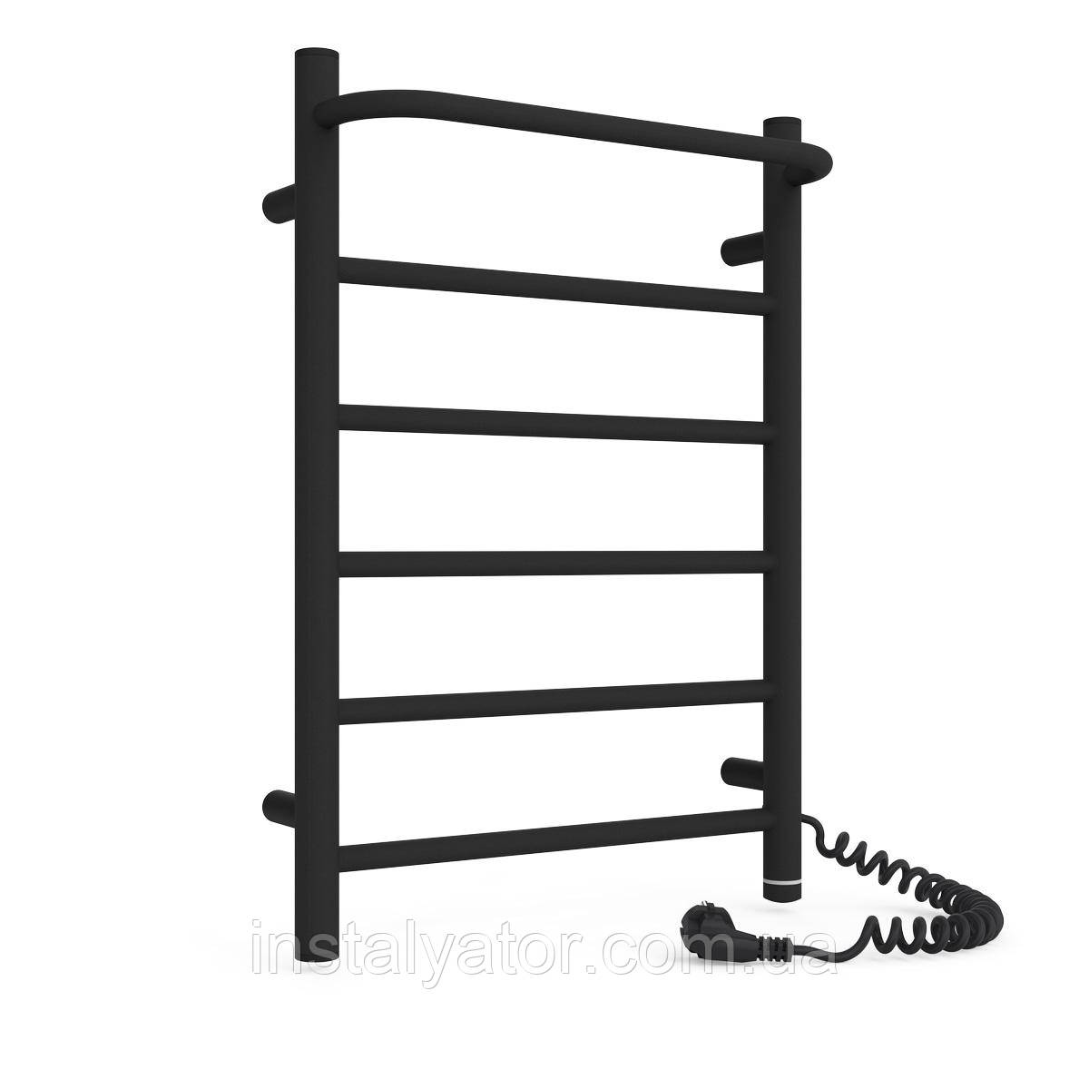 Електрична рушникосушарка Laris Зебра Прайм ЧФ (Ч) 6 400 х 600 Е (підкл. справа) S3, фото 1