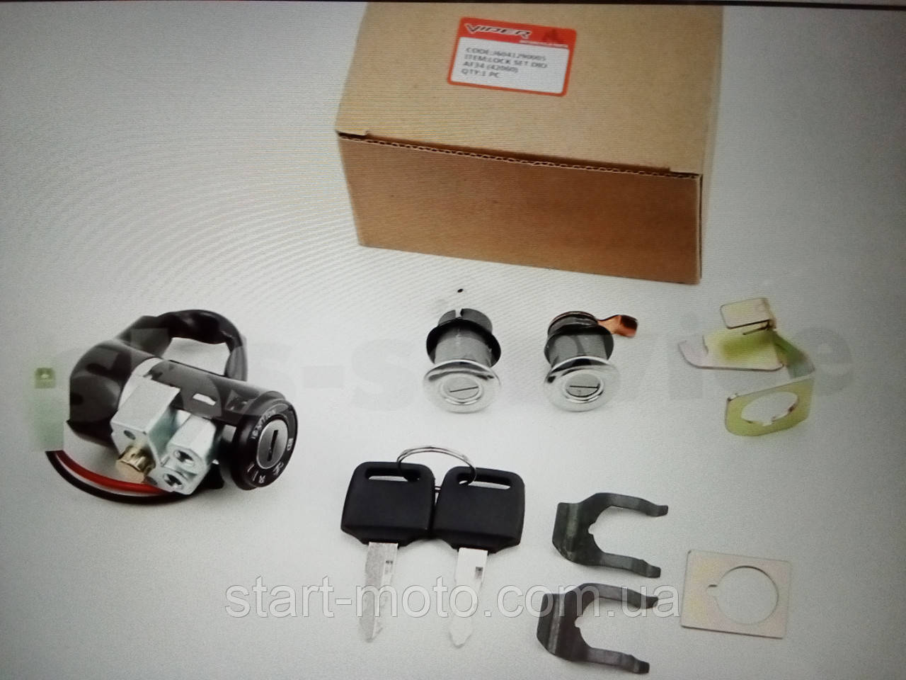 HONDA 50 2T DIO ZX F34/35 Замок запалювання комплект (2 дроти) фірма VIPER — гарна
