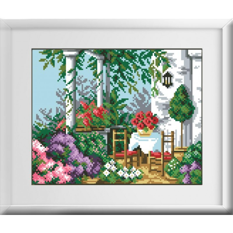 Алмазна мозаїка Літня тераса Dream Art 30156 (24 х 30 см)
