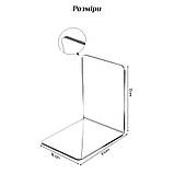 Тримач/упор для книг набір 4 шт. прозорий акрил (GS-141116), фото 4