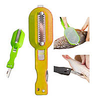 Ніж-скребок для чищення риби з контейнером