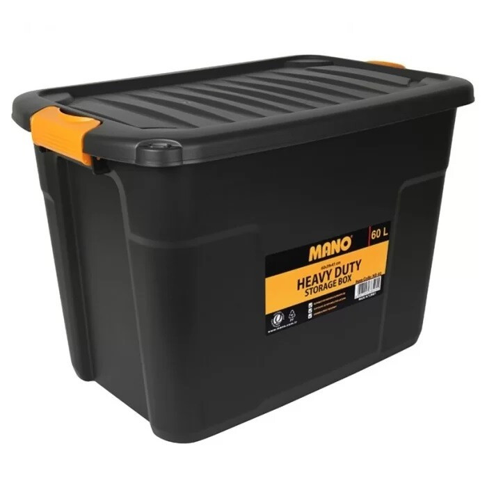 Ящик пластиковий з кришкою MANO NB-60 60 л (600x393x410 мм) для зберігання та транспортування речей