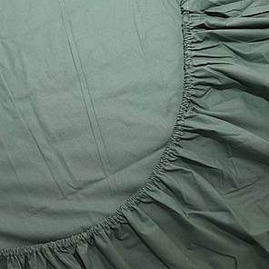 Простирадло на резинці (160*200*25) хакі №1063, фото 2