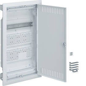 Щиток 3 рядний прихованого монтажу для медійних розводок Hager Volta VU36NWB