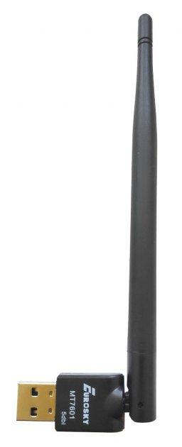 Wi-Fi адаптер для тюнерів EUROSKY MT 7601 USB далекобійний 5 dB