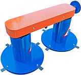 Роторна косарка ПМ2 до важкого мотоблока (пасова, 8 ножів, високі стакани шестеречатий редуктор), фото 4