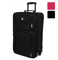 Валіза дорожня Bonro Best середній об'єм 51 л тканинний на колесах для поїздок R_2306 Чорний