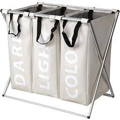 Кошик для білизни Stenson R82579 Light&Dark&Color White N