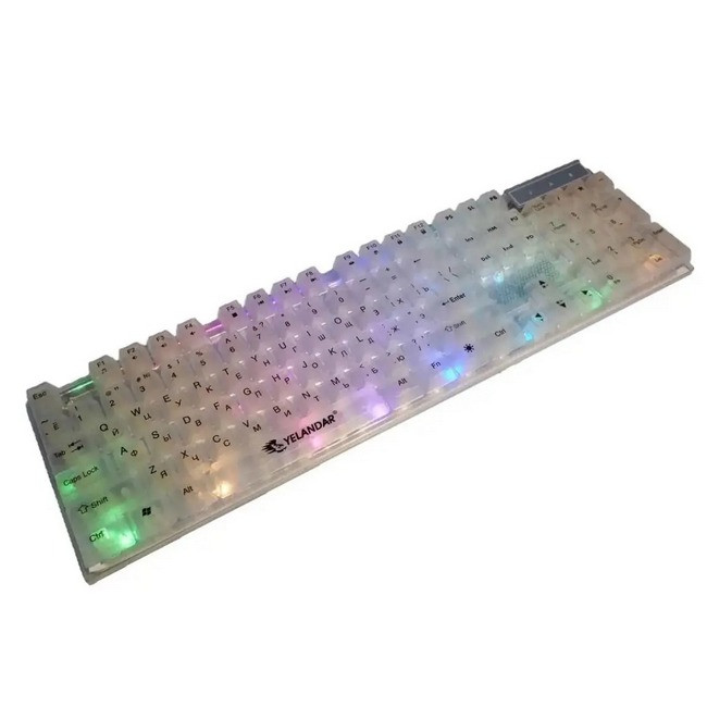 Клавіатура комп'ютерна з підсвіткою Yelandar AN-T20 White (N020743)