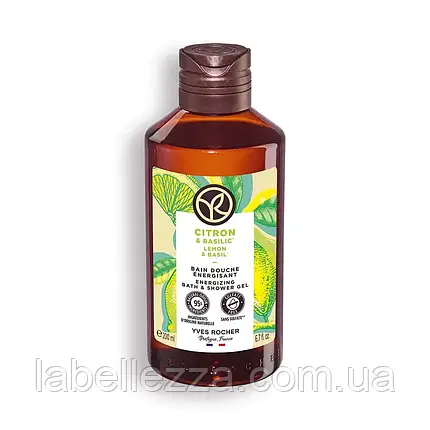 Гель для ванни та душу Yves Rocher Лимон-Базилік 200мл, фото 1