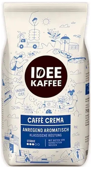 Кава зернова Idee Kaffee Crema J.J.Darboven 750 грамів
