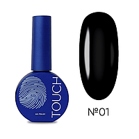 ГЕЛЬ ЛАК TOUCH GEL POLISH №01 ЧОРНИЙ 9 МЛ